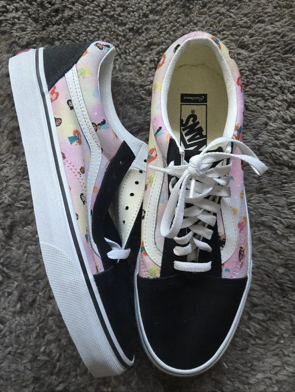 Vans Old Skool Disney Princess Women Size 11 Custome Canvas Print 072026 - Picture 3 of 8